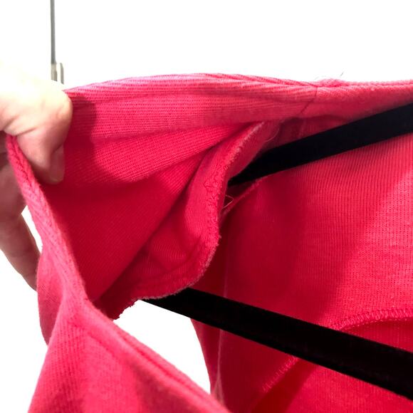 Vintage 90s Hot Pink Barbie Button Front Size 10 Pockets Shift Dress - Picture 7 of 7